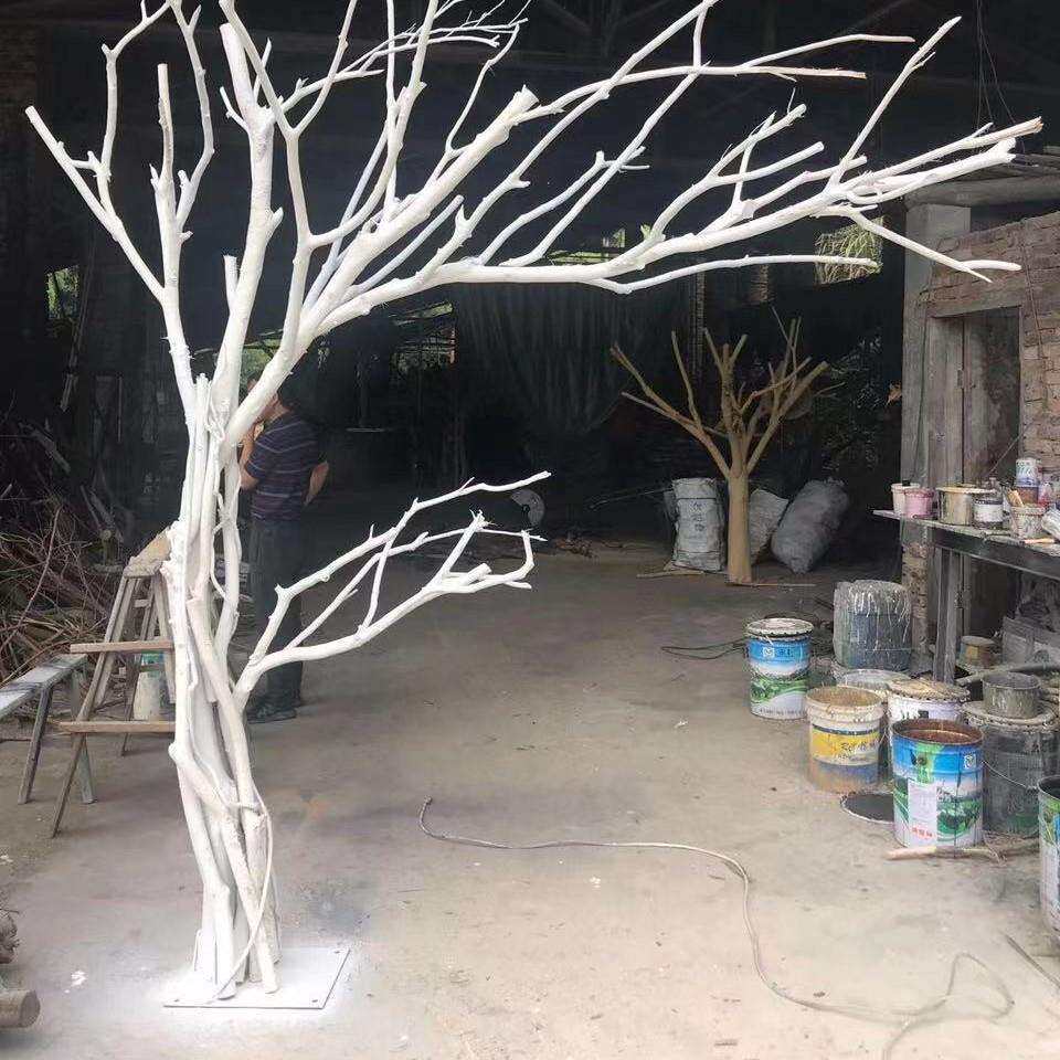 仿真树干天然枯树枯枝假树枯树干装饰漫咖啡装饰树猫爬树装饰树干