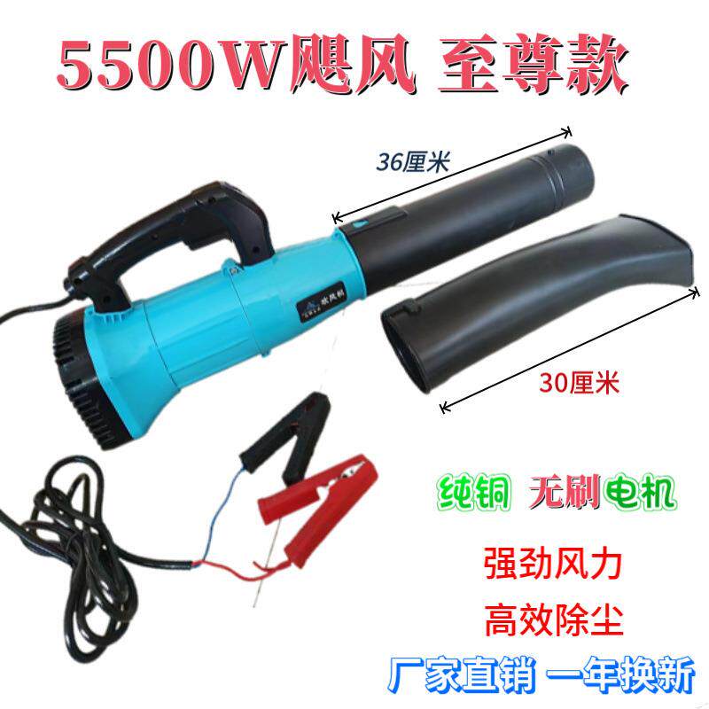 夹电瓶款12V24V大功率吹风机工业鼓风机大风力车载滤芯水箱除尘器