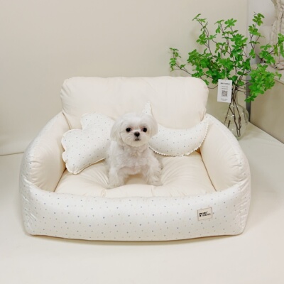 宝丽珍宠物沙发床窝抱枕四季通用可拆洗羽丝棉狗窝中大型比熊泰迪