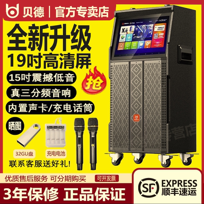 贝德音响视域系列1505户外K歌广场舞显示屏高端视频高清大屏音箱