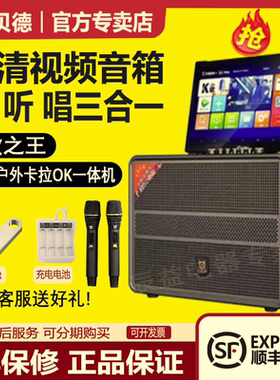 新款贝德视频音响0851/0856大功率重低音户外卡拉OK广场舞K歌音响