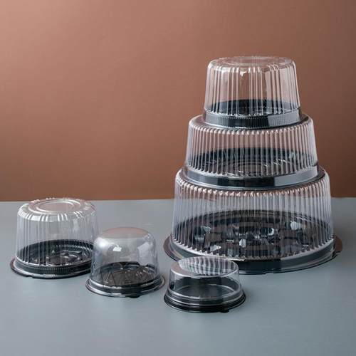 3/4/6/8/9/10/11/12/14寸蛋糕盒生日蛋糕透明包装盒戚风打包盒子