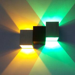 LED灯具四方壁灯过道电视背景照画灯楼梯玄关墙角灯上下光