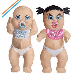 万圣节充气服装搞笑派对跨境爆款聚会搞怪亚马逊巨婴娃娃人偶服