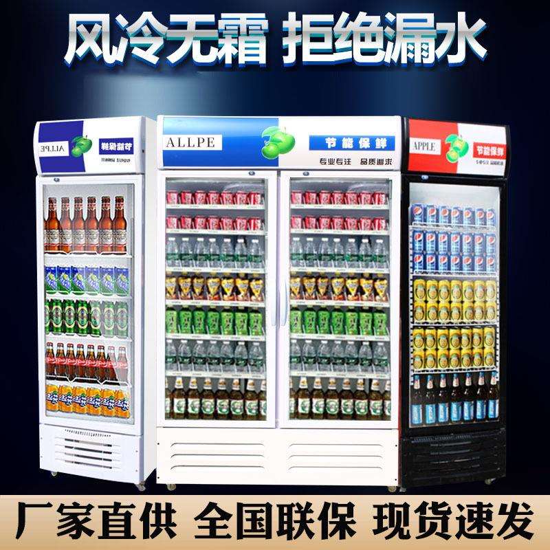 冷藏单门饮料柜商用保鲜双开门立式水果啤酒冰柜冰箱超市展示柜