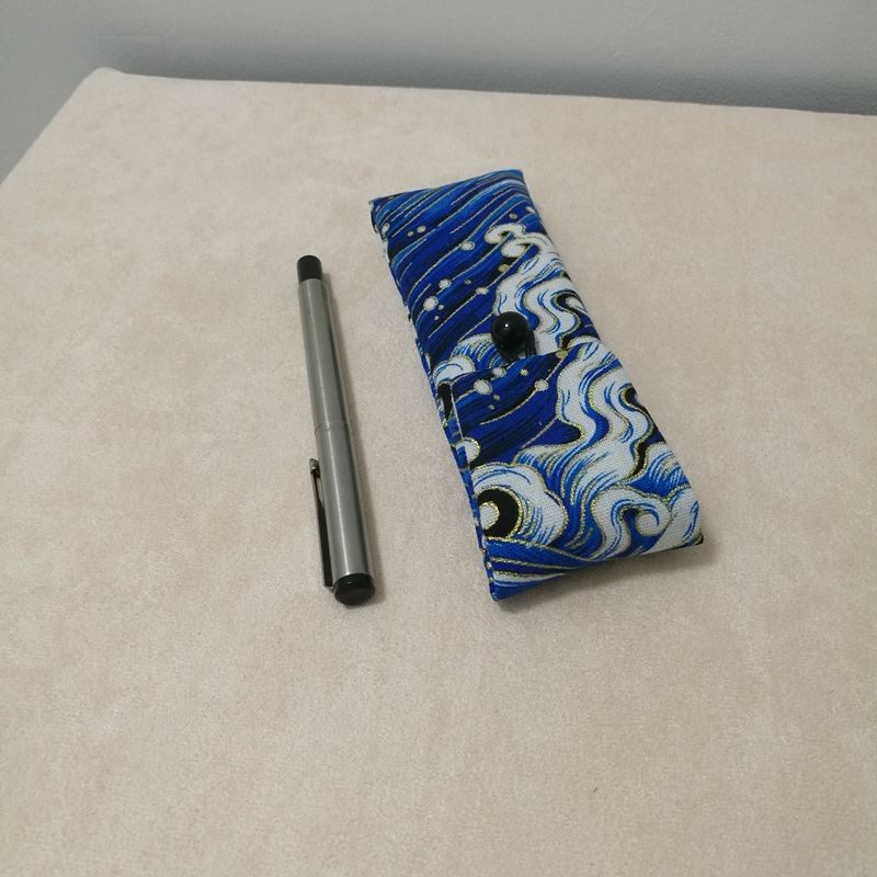 日式笔袋创意复古手工钢笔保护套两支装烫金布艺多支收纳袋男女,文具电教/文化用品/商务用品,笔袋,淘宝优惠券,粉丝福利购,淘宝优惠卷