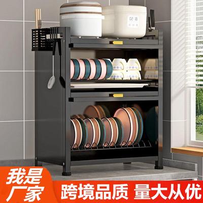 霸州工厂厨房碗碟置物架翻盖碗柜台面防尘碗筷收纳盒碗盘沥水架