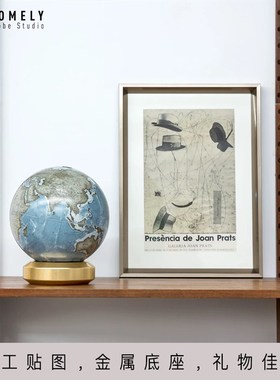 宏微地球地球仪摆件书房客厅样板间办公室装饰品商务开业乔迁礼品