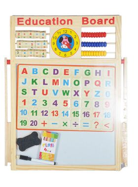 木制幼儿园多功能磁性画板双涂鸦面画板黑板白板画板婴幼儿童教具