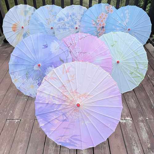 古风油纸伞绸布伞中国风装饰伞古装汉服拍照古典舞蹈专用伞道具伞