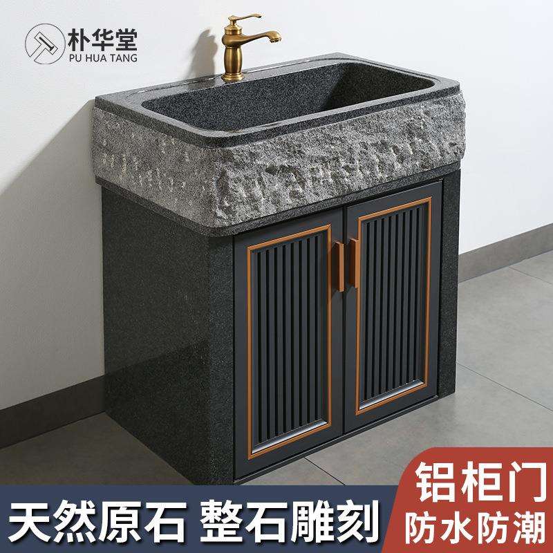 户外石材洗手台盆大理石水池水槽石头室外家用花园庭院子别墅空池