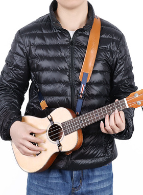 SOLDER尤克里里背带斜挎免打孔无尾钉儿童ukulele带子肩带琴带