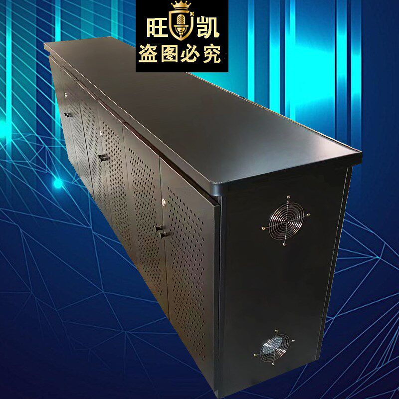 KTV功放机柜散热足浴K歌洞洞门柜子不锈钢抗指纹点歌台定制