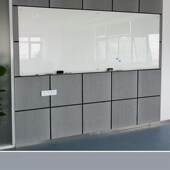 定做玻璃白板钢化磁性玻璃白板办公家用白板教学培训易擦耐用予乐