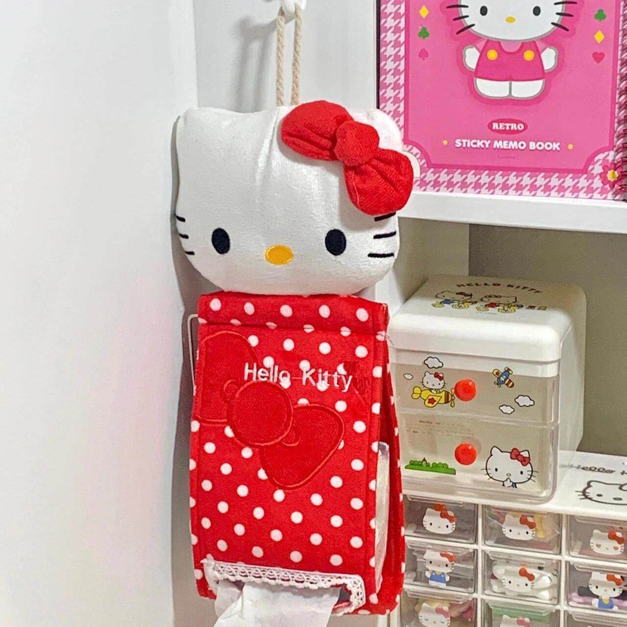 Kitty纸巾套卫生间厕所纸巾盒可爱壁挂式免打孔卷纸置物架抽纸盒,收纳整理,纸巾套,淘宝优惠券,粉丝福利购,淘宝优惠卷