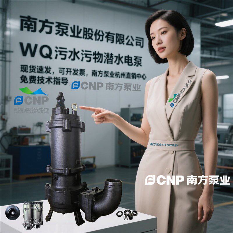 南方泵业WQ排污泵50WQ25-10-2.2(JY)(I)工程污泥泵杭州南方水泵