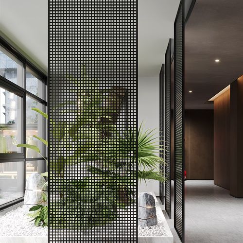 现代简约工业铁艺隔断屏风客厅入户玄关工业店面屏风遮挡