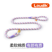 狗p链小型犬p绳项圈可调节泰迪狗绳子牵引绳中型遛狗编织宠物柯基