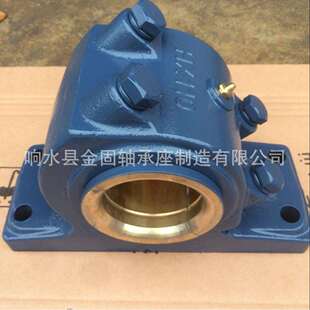 生产供应HX110滑动轴承座 HX120四螺柱斜滑动轴承座 铜瓦轴承座