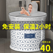 泡澡桶大人汗蒸箱家用全身排毒折叠桑拿蒸汽熏蒸机泡澡两用沐浴桶