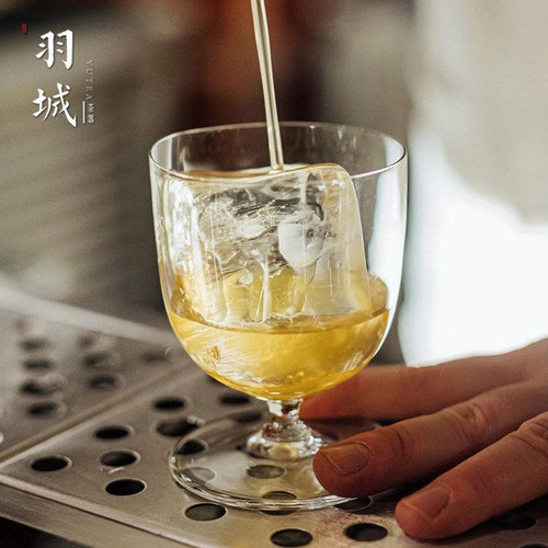 新款矮脚鸡尾酒杯球威士忌杯冷饮杯甜品杯玻璃杯古典杯酒吧调酒杯