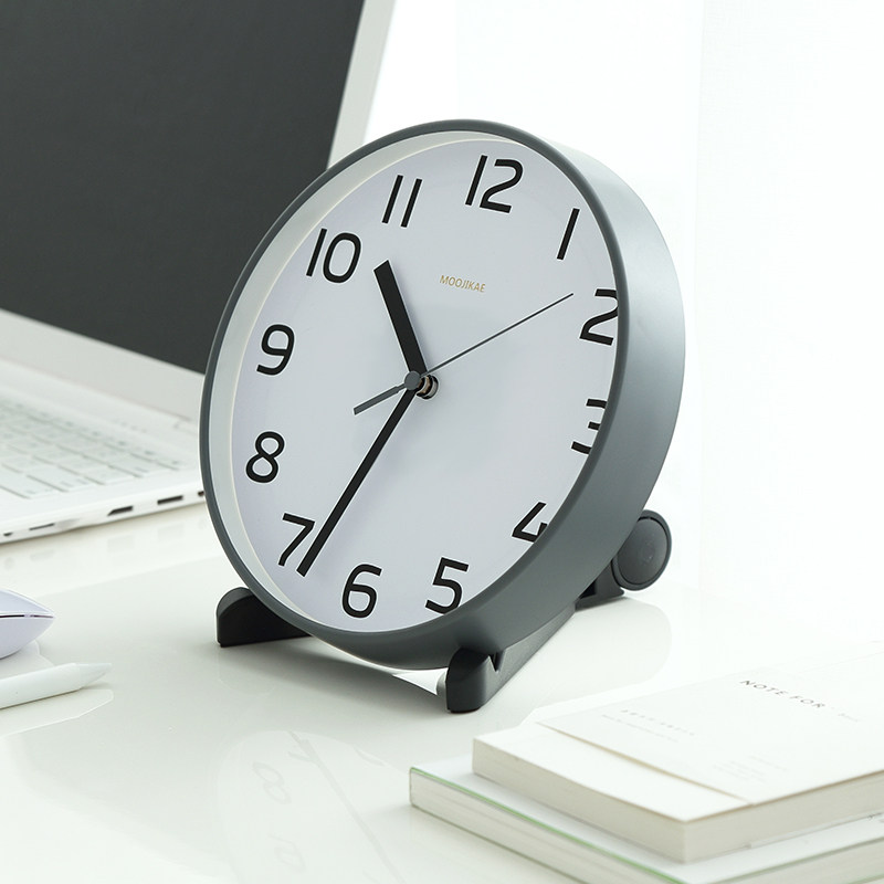 小挂钟静音卧室迷你钟表客厅桌面创意摆台式钟8英寸挂钟座钟两用,家居饰品,台钟/闹钟,淘宝优惠券,粉丝福利购,淘宝优惠卷