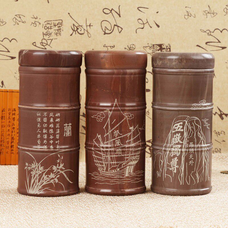 木鱼石 杯子 茶杯水杯车载水杯送父母 刻字图案定制买2送1