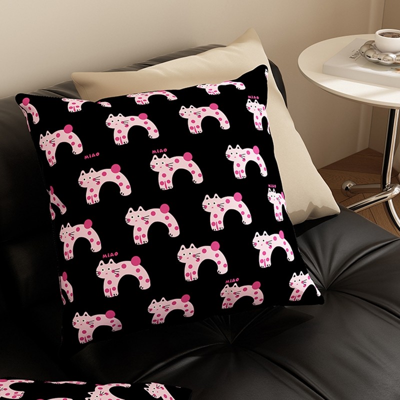 沙发抱枕高级感卧室床头靠背垫黑色耐脏靠枕办公室午睡枕趴睡枕头,居家布艺,靠垫/抱枕,淘宝优惠券,粉丝福利购,淘宝优惠卷