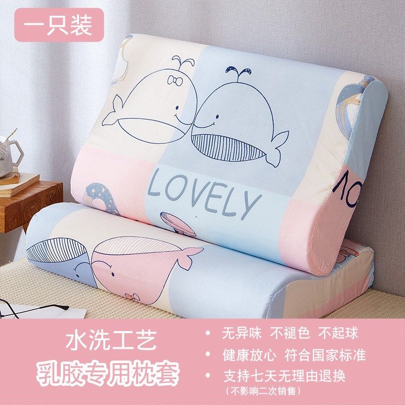 乳胶枕套专用记忆枕头套30x50少儿夏季单个男40x60大人一对装拍2