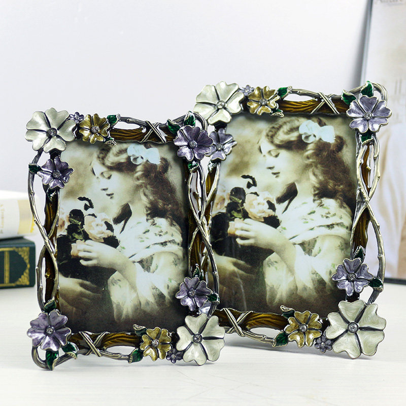 田园欧式奢华相框摆台6寸7寸婚纱照相架创意照片相片框桌摆组合