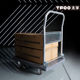 太孚 加固家用载重静音轮手推搬运车 可折叠省力轻便平板小推车