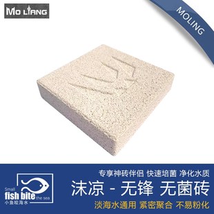 沫凉神砖鱼缸纳米砖水族淡海水反硝过滤材料除NO3培菌屋厌