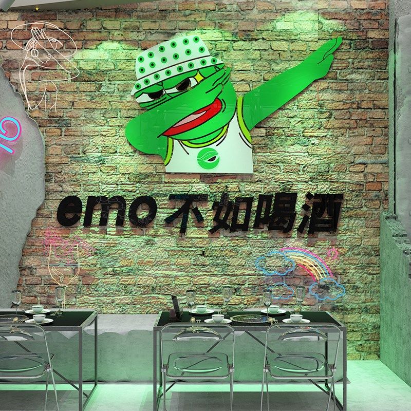 工业风酒吧墙面装饰品场景布置气氛背景墙创意烧烤夜宵饭店馆贴画,家居饰品,软装墙贴,淘宝优惠券,粉丝福利购,淘宝优惠卷