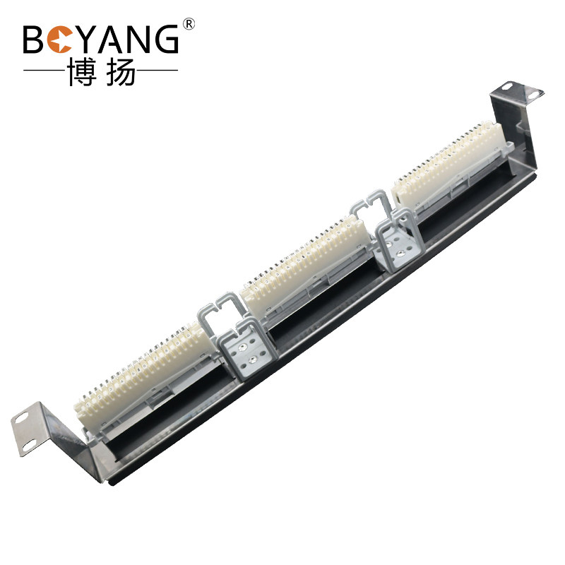 博扬 VDF电话配线架 30对/30回路语音通信科隆架 19英寸机架式含