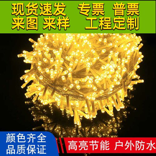 led灯串满天星闪灯户外防水亮化工程节日婚庆装饰氛围彩灯带