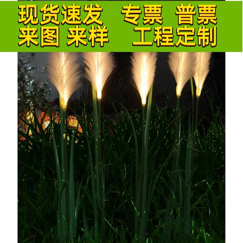 户外太阳能芦苇灯Led地面草坪装饰灯防水景观户外房屋公园工程灯