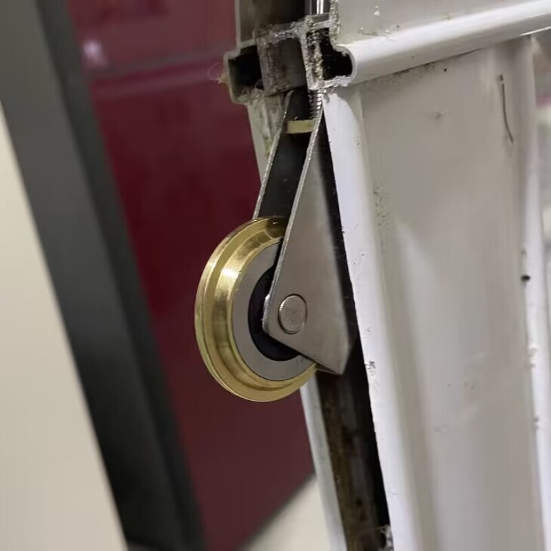 衣柜推拉门滑轮凹凸不锈钢铜轮浴室玻璃移门轨道上下滚轮吊轮配件