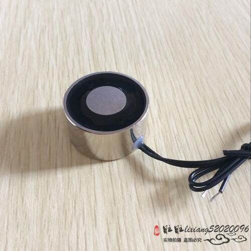 防水圆形吸盘式电磁铁P34/18 DC12V 24V直流电磁吸盘  吸力18公斤