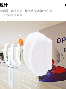 动恰智能测过客计数器人气统计器红外感应无线语音迎宾器广告