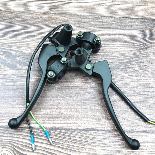 光阳GY6豪迈125CC摩托踏板车配件鼓刹前后刹车把牛角手柄手把总成