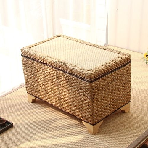 欧式藤木换鞋凳可储物收纳凳坐箱储物鞋凳床尾凳客厅卧室收纳鞋凳