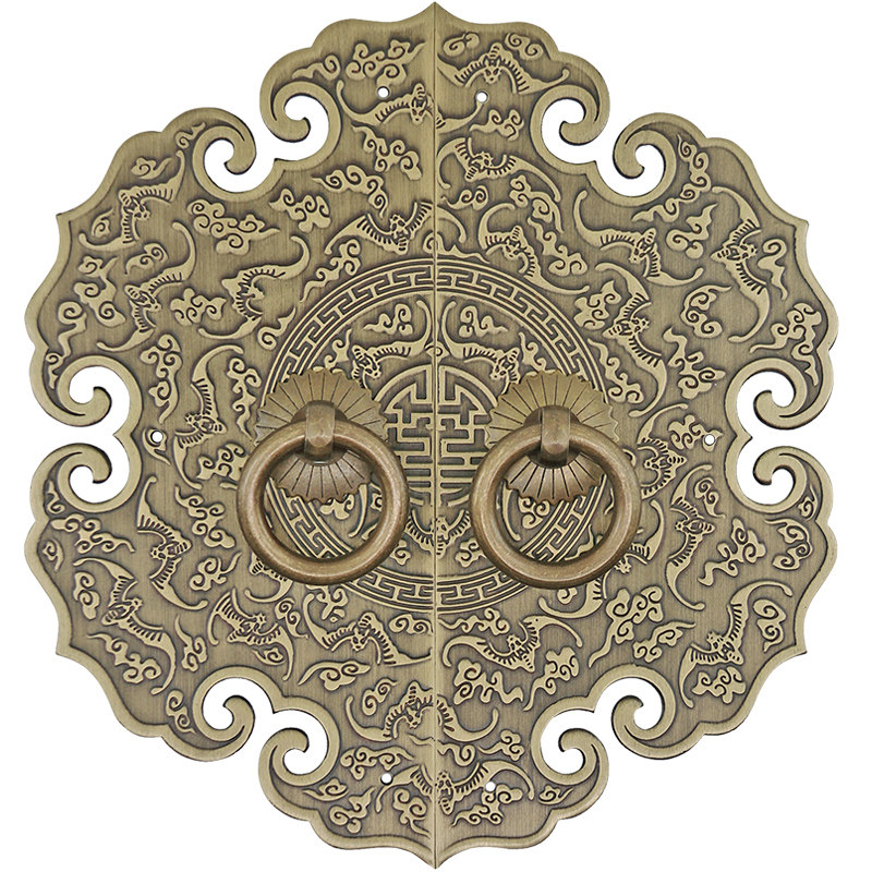 复古纯铜柜门拉手黄铜衣柜把手新中式柜子铜装饰老式仿古高档五金