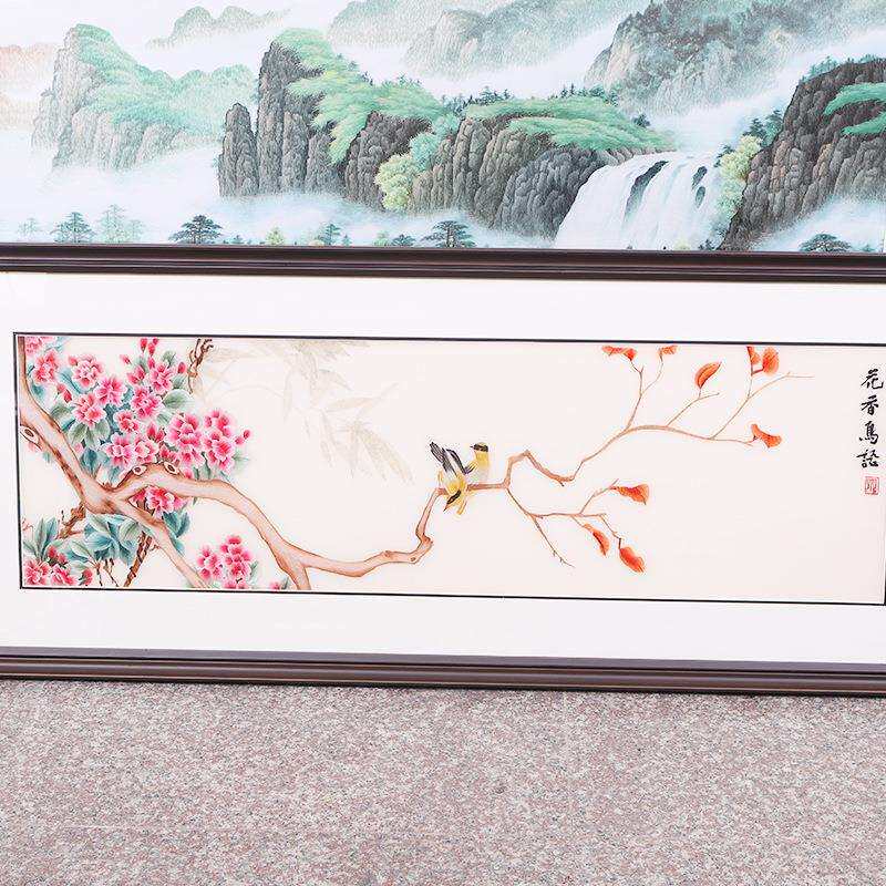 花香鸟语系列 苏绣手工刺绣客厅卧室装饰苏绣成品挂画
