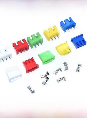 彩色XH2.54mm-2P3P4P5P 6P 直针座胶壳 红色黑色黄色蓝色绿色白色