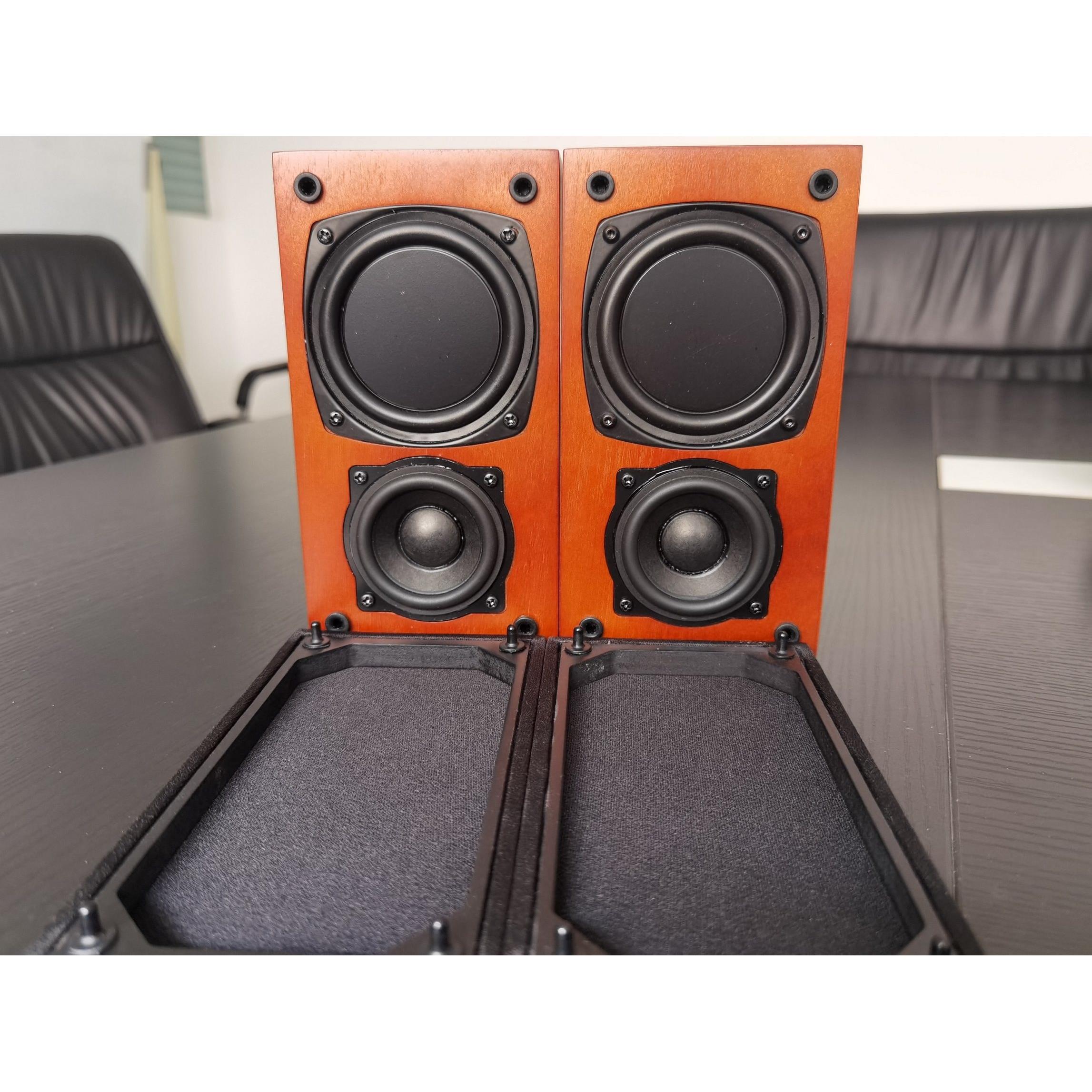 老虎180双无源音箱 2.25寸成品小音箱 酒红色喇叭与音响器材用B品