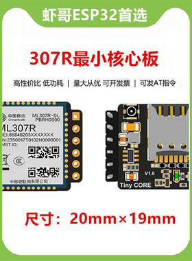 小智AI虾哥推荐ESP32S3中移ML307R模块小4G核心板支持AT指令