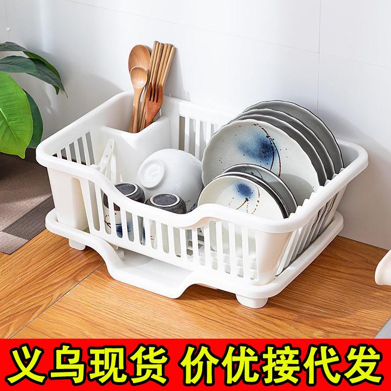 厨房沥水碗架大号碗碟收纳架家用放碗收纳箱置物架碗筷沥水托盘