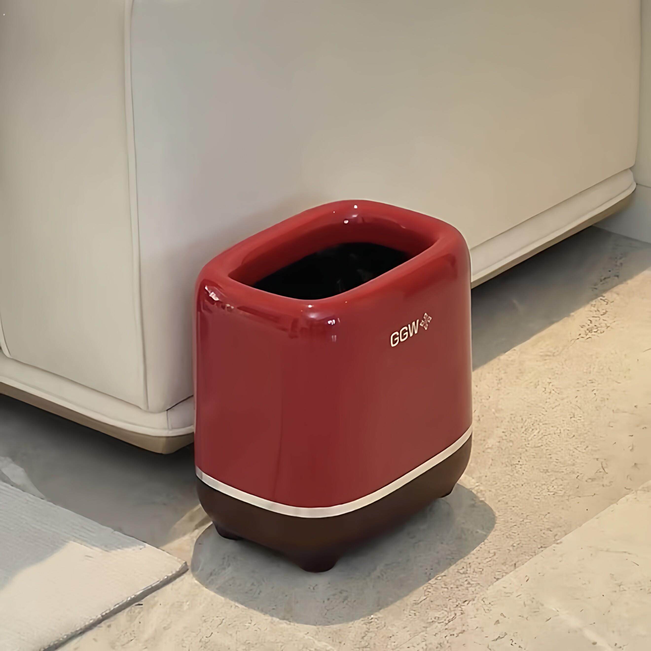 【新家的100个快递】高级感垃圾桶家用客厅轻奢简约大容量废纸篓