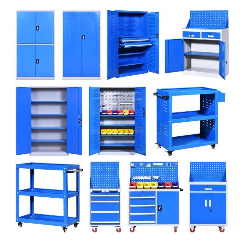 新疆重型工具铁皮柜抽屉双双开门五金工具箱多功能加厚工具防火柜