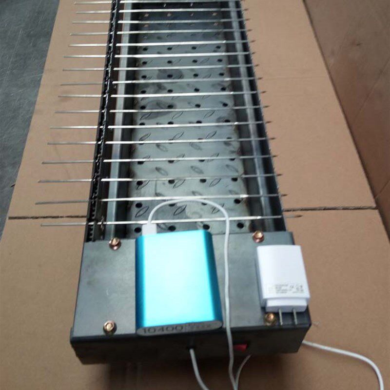 老式全自动木炭旋转烧烤炉烤肉串机饭店碳烤箱电动翻转烧烤架子